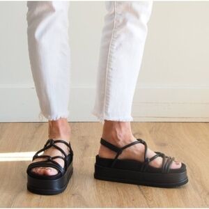 ROAM Linky Platform, Black Rommie sandal Women's Size 40 EU/US 10